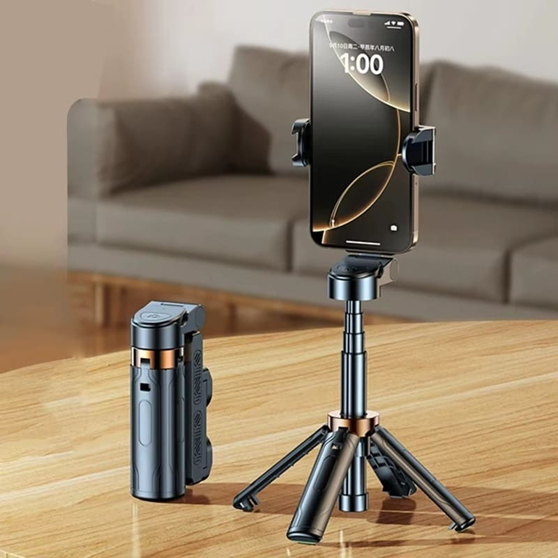 4-in-1 multifunctional selfie stick tripod and phone stand