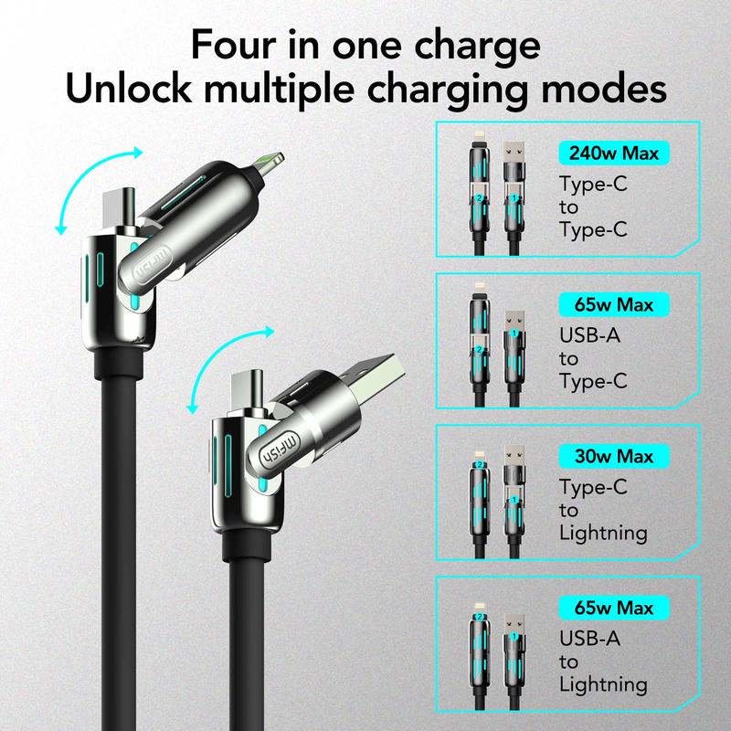 Charging Cable with USB A, Type C