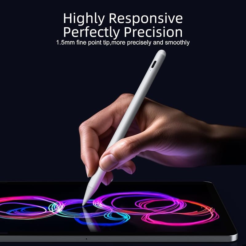 iPad Stylus Pen with 1.5mm Precision Tip for Smooth Writing