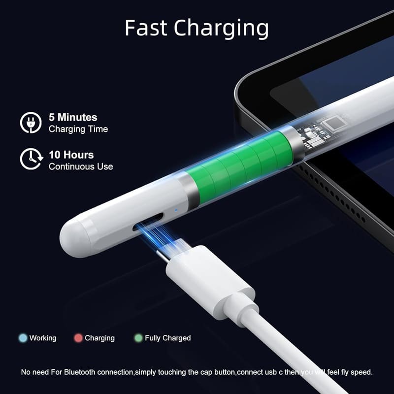 Stylus Pen with Palm Rejection Technology for iPad